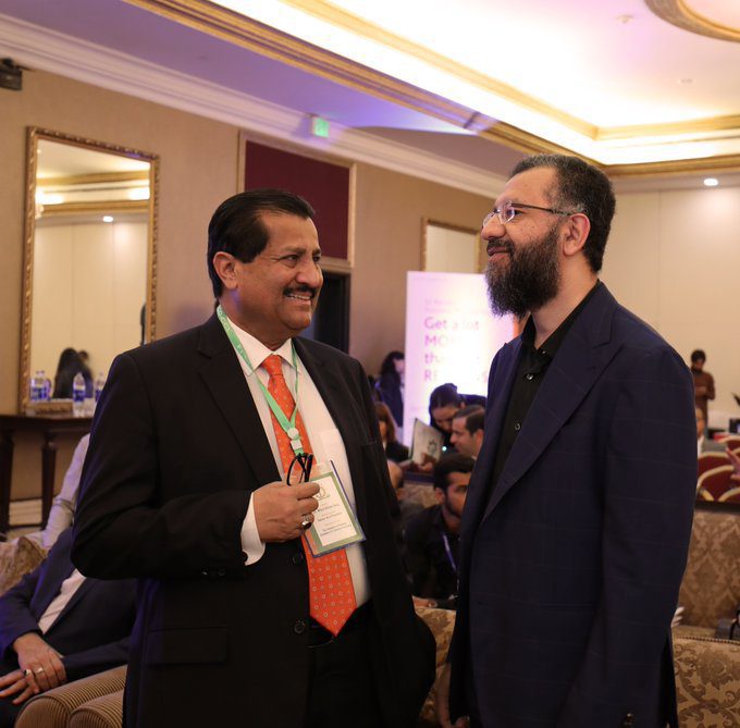 H.E. Mr. Yousef H. Khalawi, Secretary General of #ICCIA with Dr. Mirza Ikhtiar