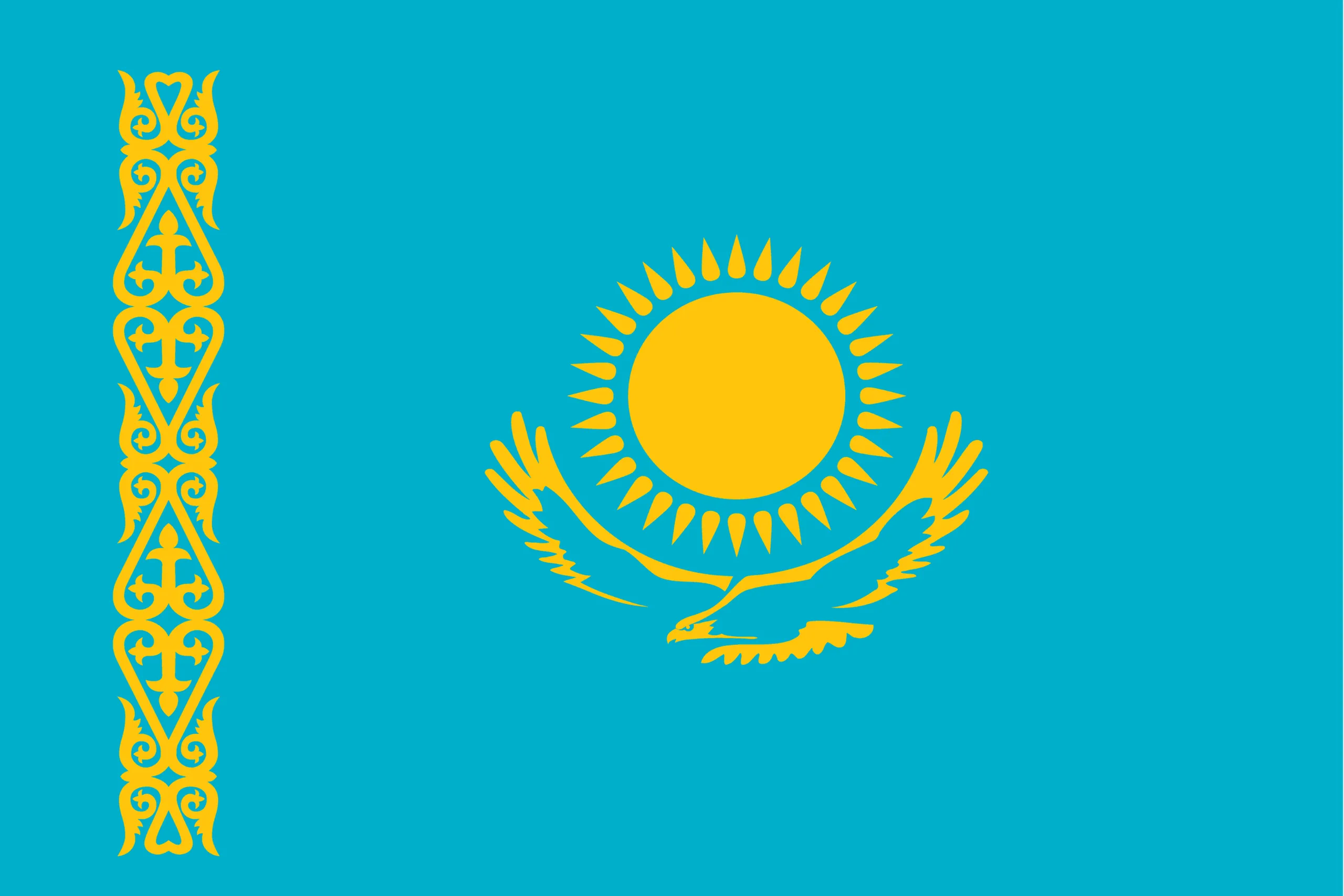 Kazakhstan flag Kazakhstan flag